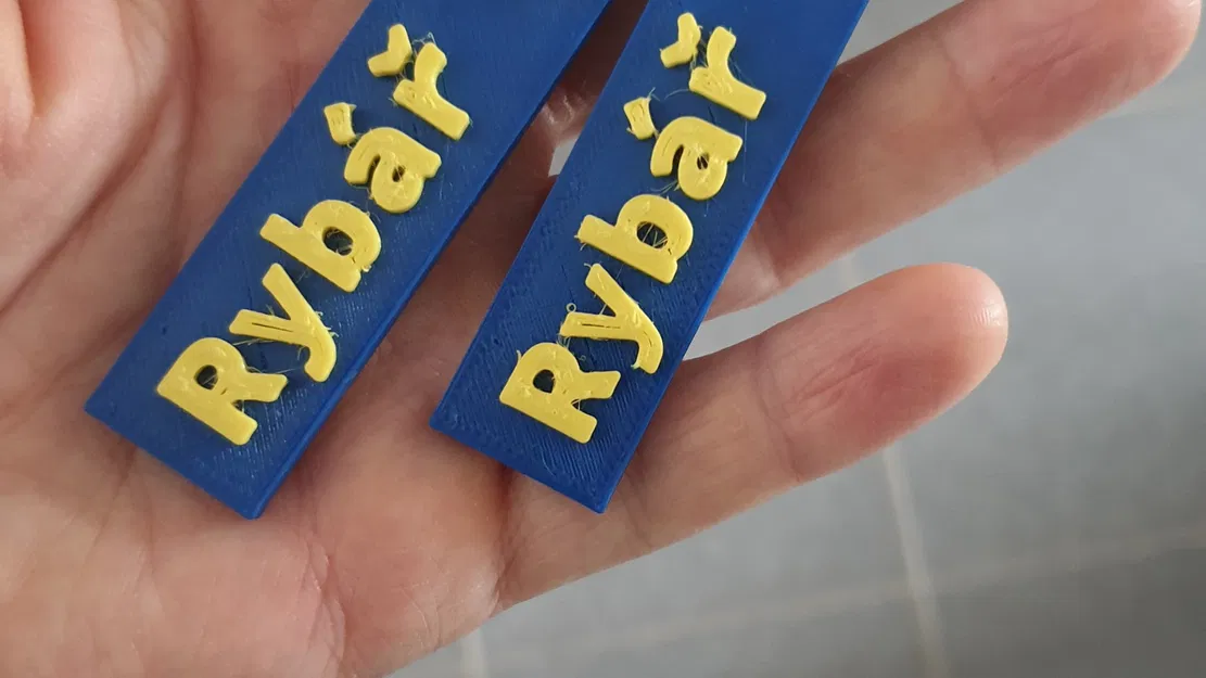 Thẻ tên cá nhân in 3D bằng vật liệu PETG - Image 1