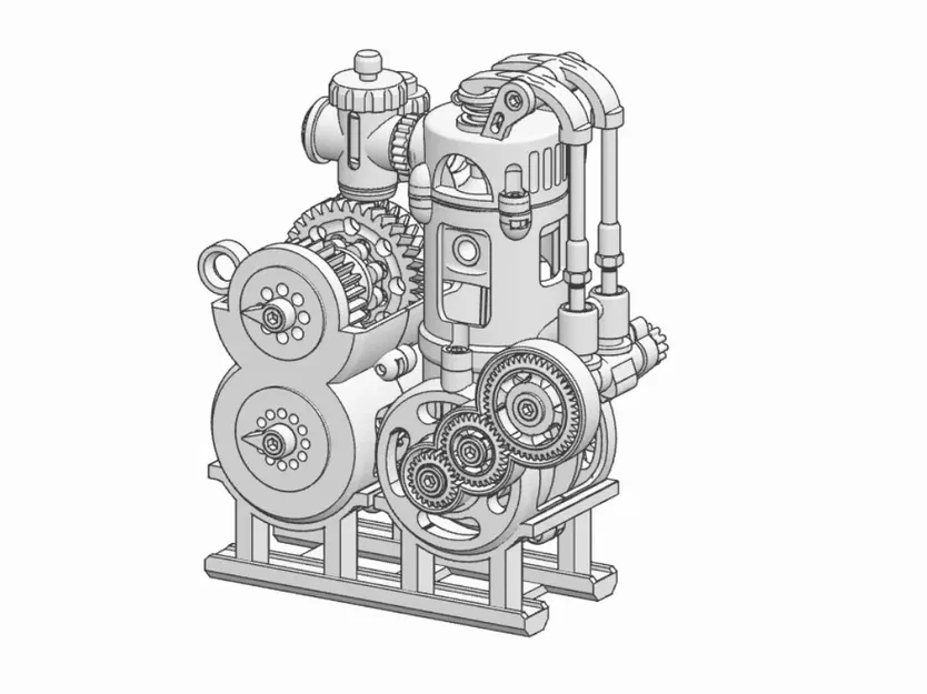Động cơ Push Rod Có Hộp Số - Image 6