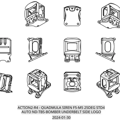 Đế TPU DJI Action 2 cho Drone T4 Max FOV