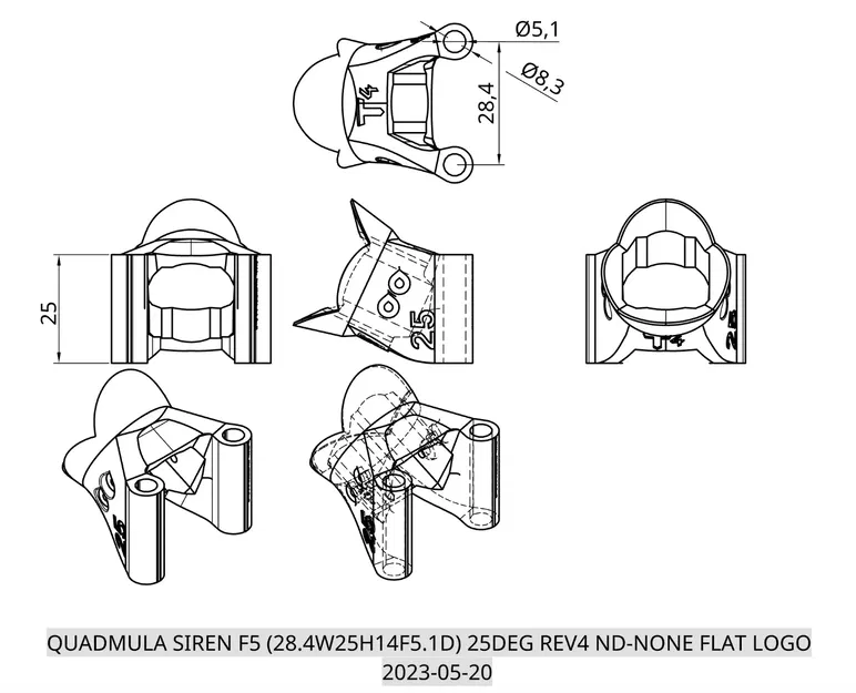 Giá Đỡ FPV Pod: cho O3, Walksnail, mọi thứ, Max-FOV, không cánh quạt, bảo vệ tối đa, mọi quad, mọi cam! - Image 6