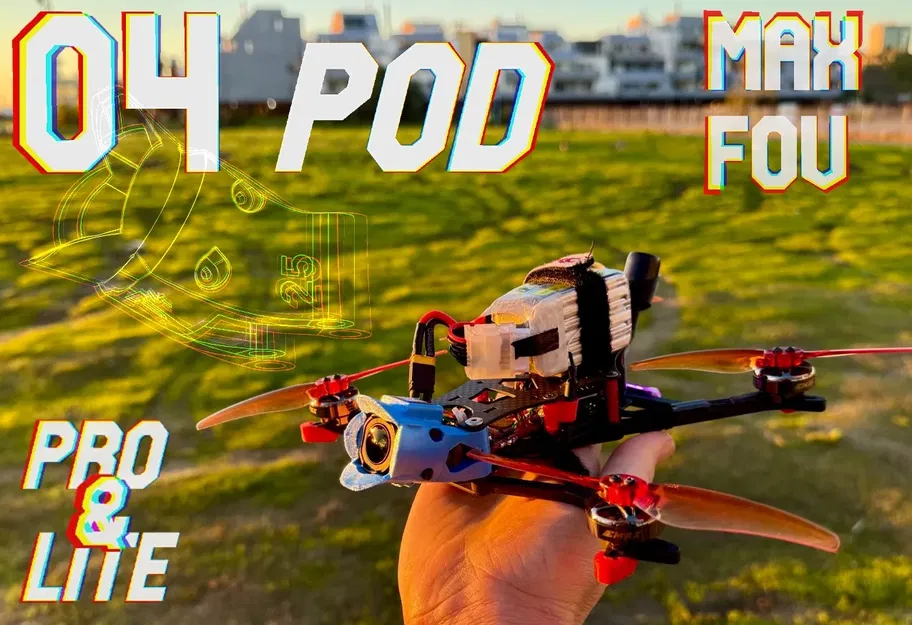 Giá đỡ DJI O4 Pro/Lite: FPV Max-FOV, gần như mọi quad/nghiêng/ND - Image 1