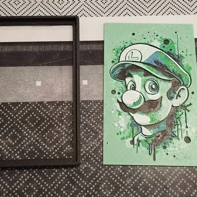 Khung tranh 125x200 cho bức họa Luigi (HueForge)