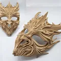 Mặt Nạ Ma Thuật Cổ Tích Chạm Khắc Gỗ - Thumbnail 1