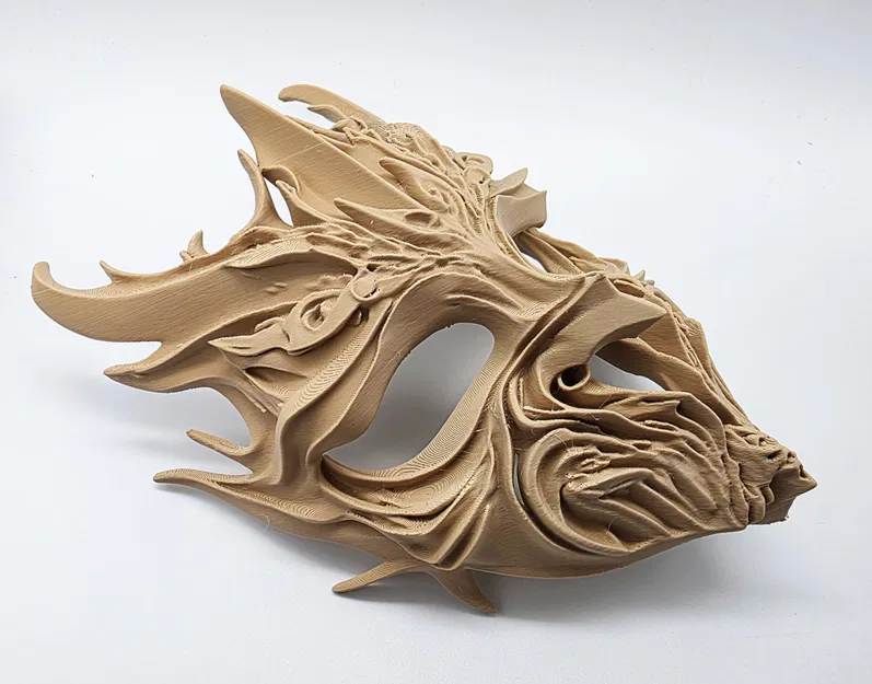 Mặt Nạ Ma Thuật Cổ Tích Chạm Khắc Gỗ - Image 2