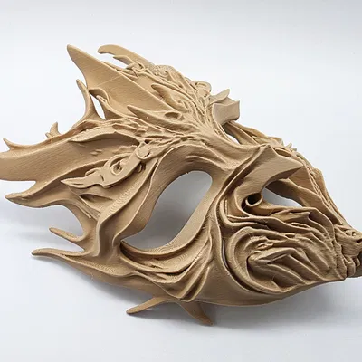 Mặt Nạ Ma Thuật Cổ Tích Chạm Khắc Gỗ