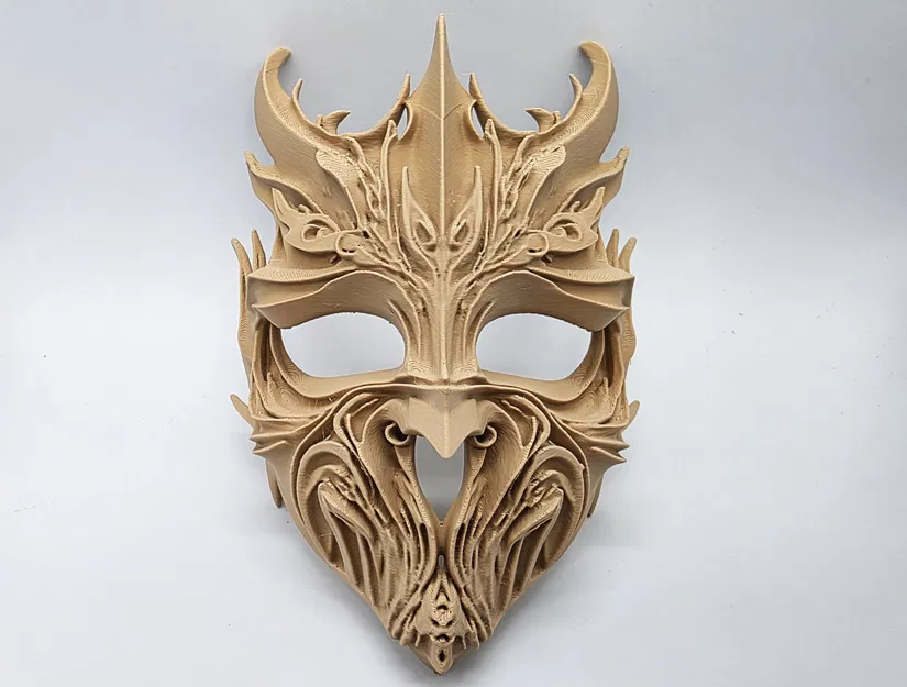 Mặt Nạ Ma Thuật Cổ Tích Chạm Khắc Gỗ - Image 3