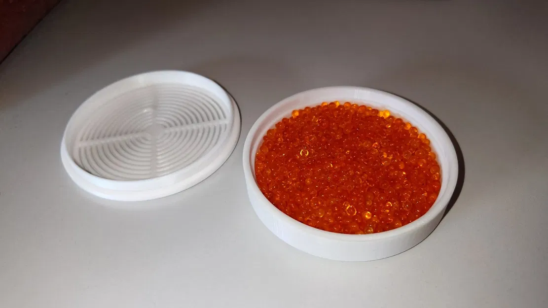 Bình chứa Silica với nắp đậy lỏng cho filament khô - Image 1