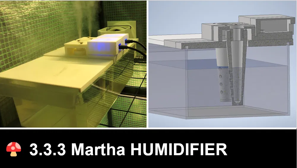 Máy tạo độ ẩm 3.3.3 với các bộ phận có thể thay thế cho Lều trồng (Martha) hoặc Tủ trồng cây - Image 1