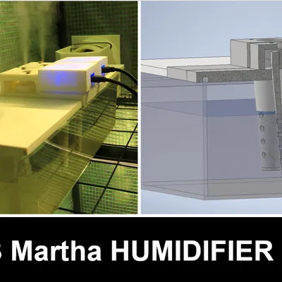 Máy tạo độ ẩm 3.3.3 với các bộ phận có thể thay thế cho Lều trồng (Martha) hoặc Tủ trồng cây