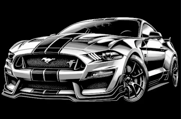 Mô hình Mustang GT500 "Vẽ bằng Filament" bởi AI - Image 1