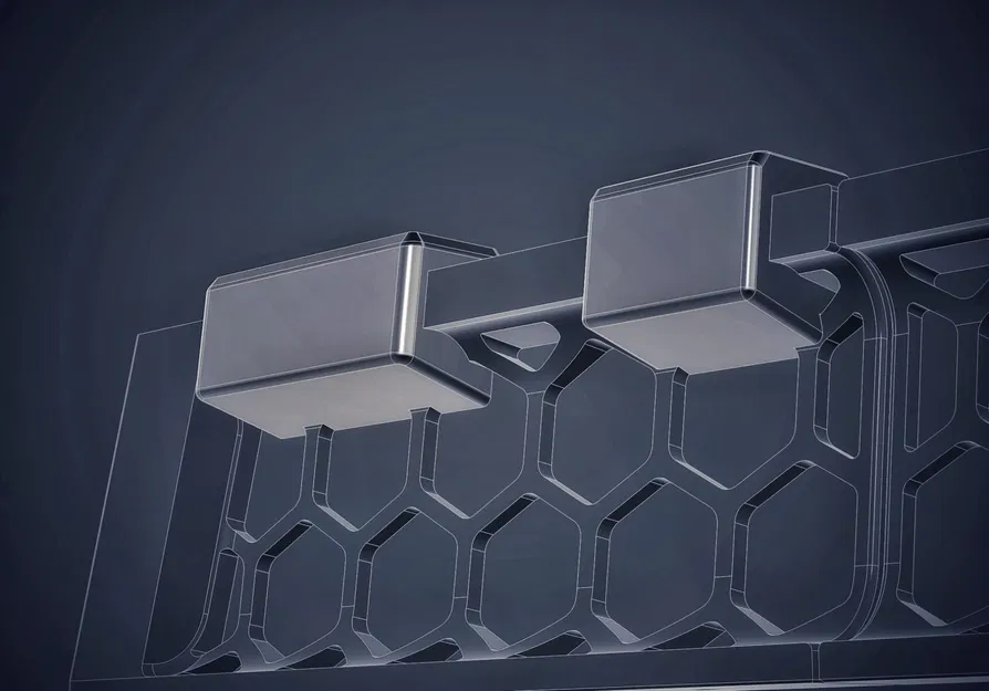 Kẹp Tấm Che Trên Voron 2.4 / Trident Top Hat Không Cần Phần Cứng - Image 4