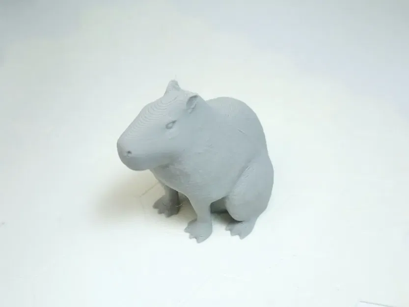 Mô hình capybara ngồi chi tiết cao poly - Image 1
