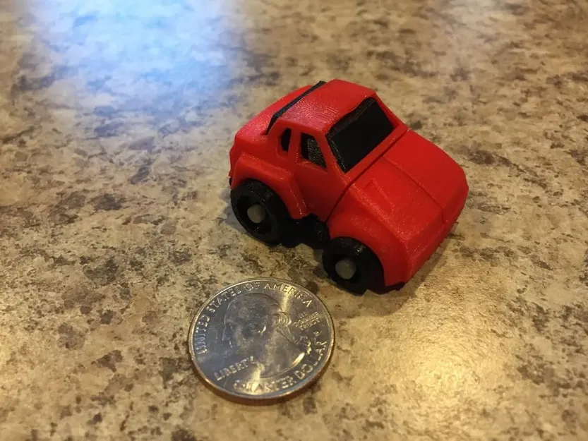 Robot biến hình xe hơi thập niên 80 có nắp chụp bánh xe - Image 1