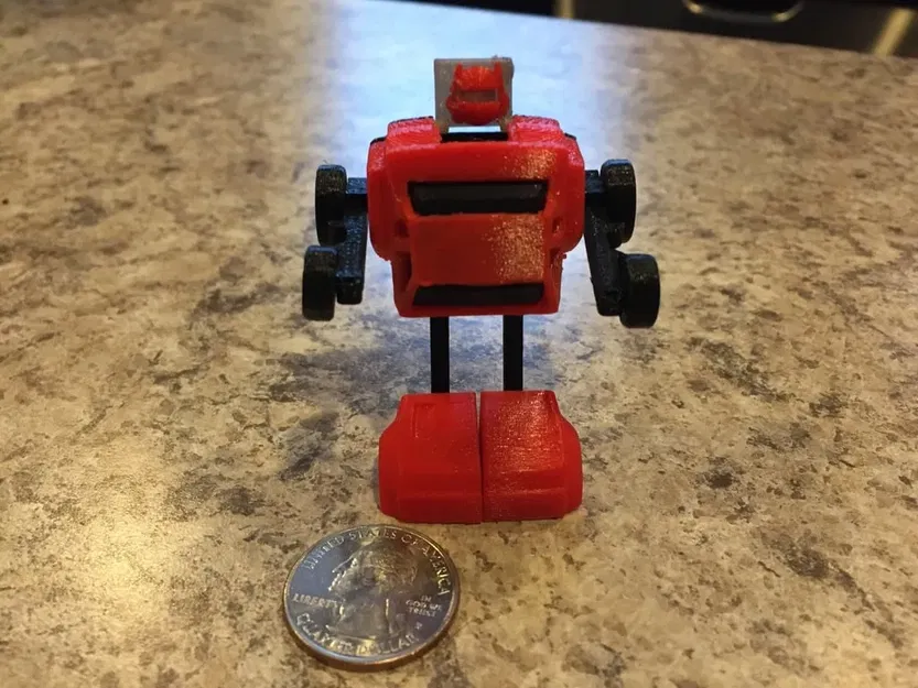 Robot biến hình xe hơi thập niên 80 có nắp chụp bánh xe - Image 2