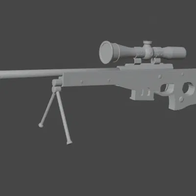 Súng bắn tỉa AWP chi tiết cho mô hình 3D