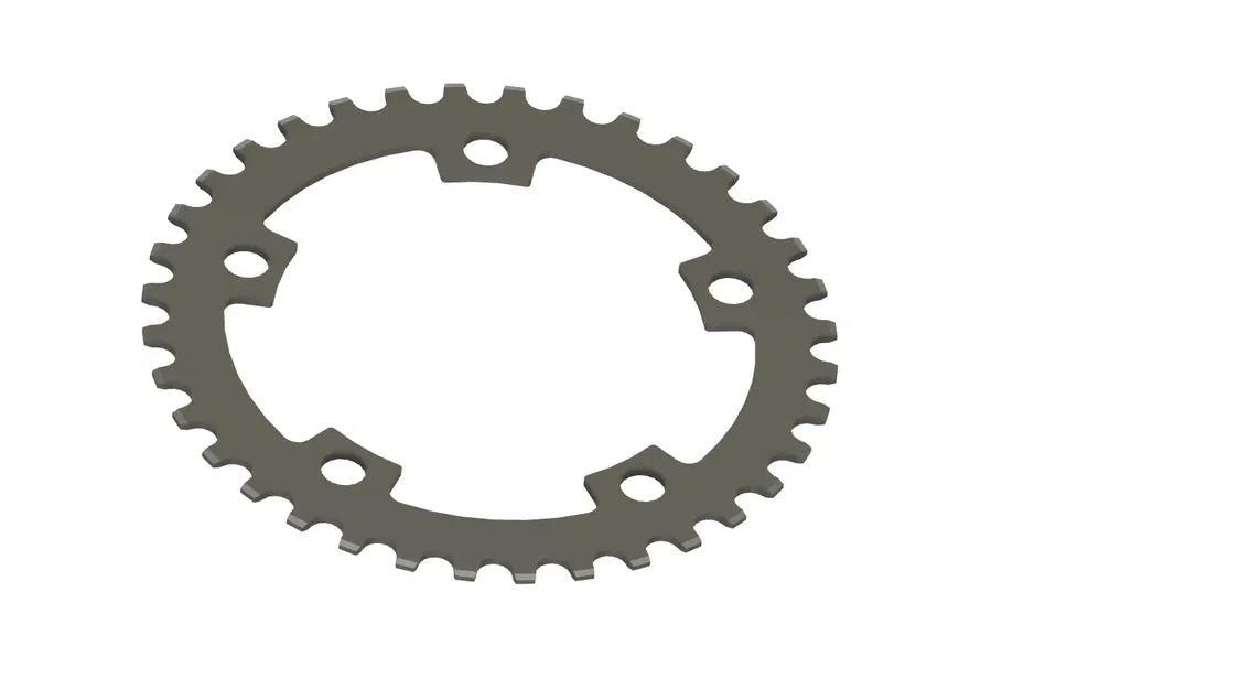 Bánh răng xe đạp 36 răng, 5 lỗ, kiểu Shimano - Image 1