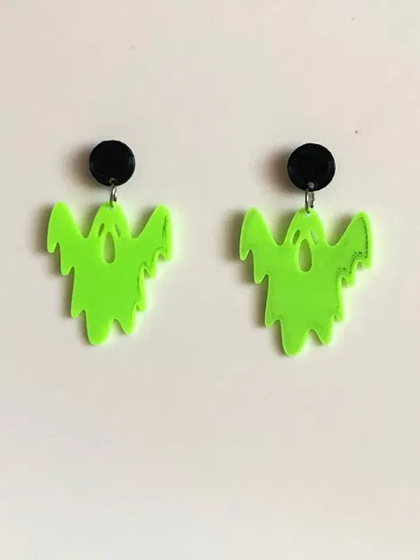 Bông tai ma quỷ, bóng ma, fantasma, mặt dây chuyền - Image 1