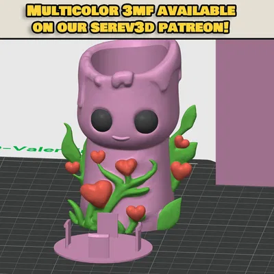 Chân Nến Valentine Dễ Thương (có chỗ giấu thư)-Serev3D