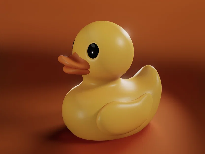 Vịt Con Quack - Mô hình 3D Vịt Cao Su Cổ Điển - Image 1