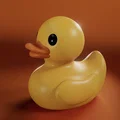 Vịt Con Quack - Mô hình 3D Vịt Cao Su Cổ Điển - Thumbnail 1