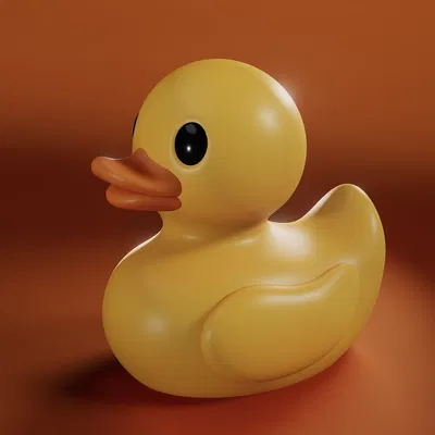 Vịt Con Quack - Mô hình 3D Vịt Cao Su Cổ Điển