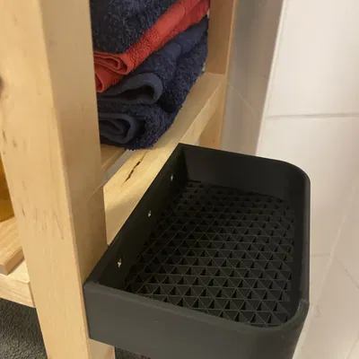 Kệ nhà tắm nhỏ không bụi bẩn gắn tường