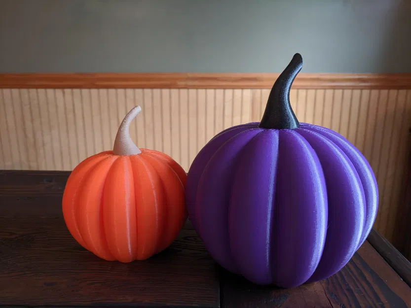 Bí ngô đa vật liệu với cuống in 3D - Image 1