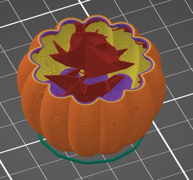 Bí ngô hai màu không rỗng bên trong - Image 2