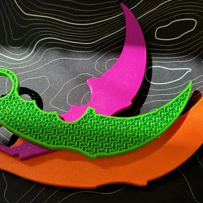 Dao Karambit Tập Luyện Airsoft - Dao Giả - Dễ In!