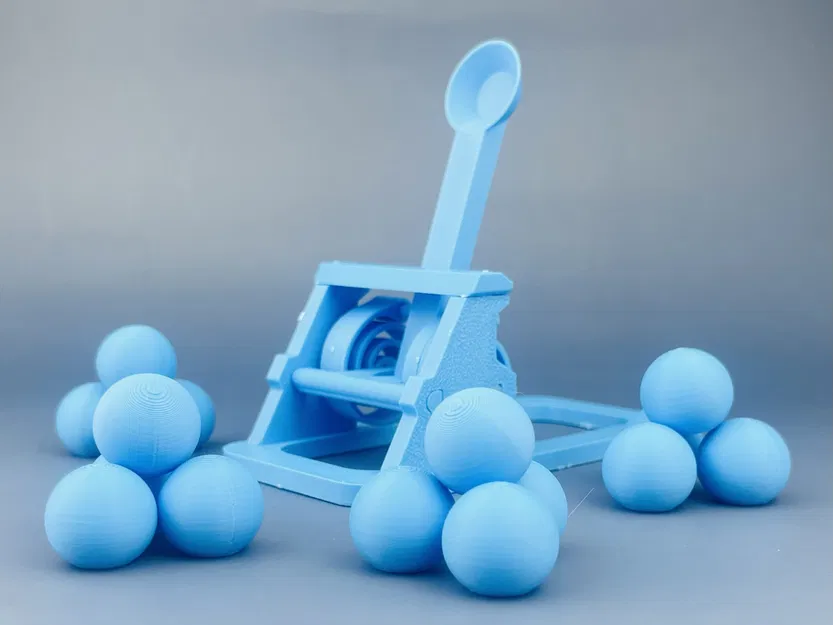 Mô hình Catapult Card Ball Projectile - Image 1