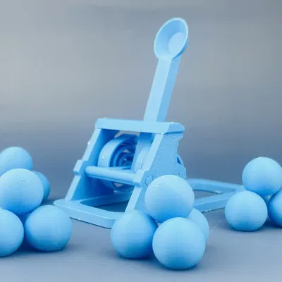 Mô hình Catapult Card Ball Projectile