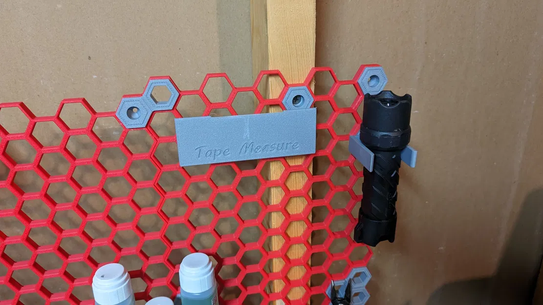 Giá đỡ thước dây cho tường lưu trữ tổ ong - Image 2