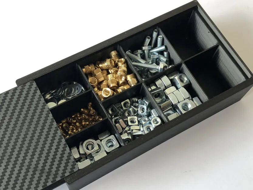 Hộp đựng ốc vít có nắp trượt | Hộp đựng ốc | Hộp chia ngăn đồ nhỏ - Image 1