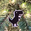 T-Rex Offline (Game Khủng Long Google) - Móc Treo Giáng Sinh (Hot-Swap, Đa Màu) - Thumbnail 1