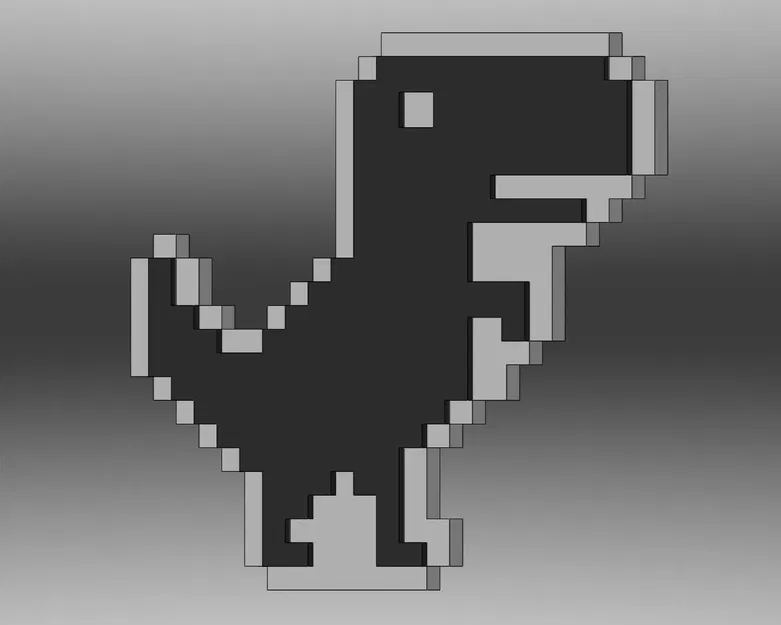 T-Rex Offline (Game Khủng Long Google) - Móc Treo Giáng Sinh (Hot-Swap, Đa Màu) - Image 2