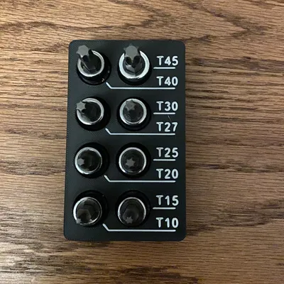 Tổ chức bộ đầu Torx 3/8" Drive với 4 biến thể khác nhau