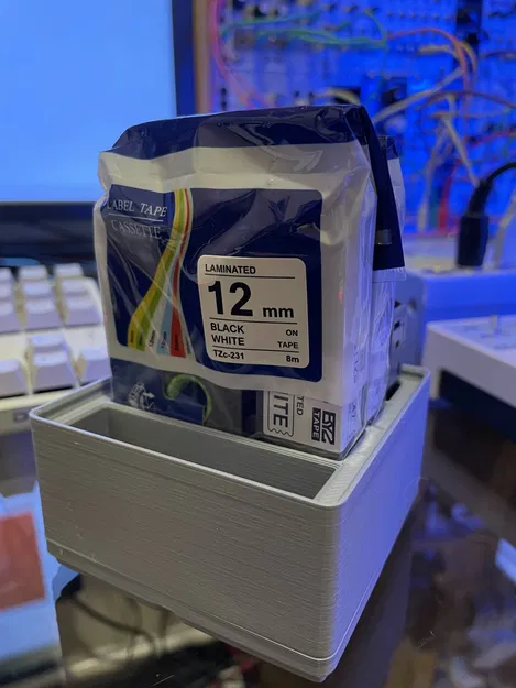 Giá đỡ hộp mực máy in nhãn Gridfinity Brother P-Touch / TZ - Image 2