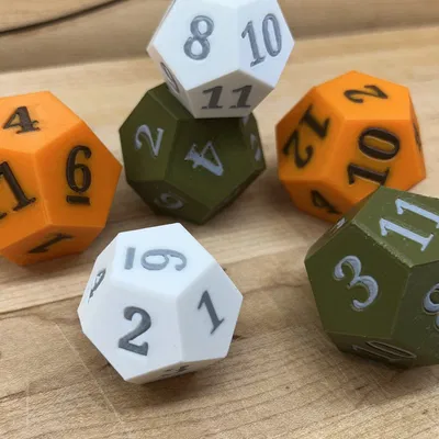 Cờ bạc D12 12 mặt với phương pháp in màu đa dạng