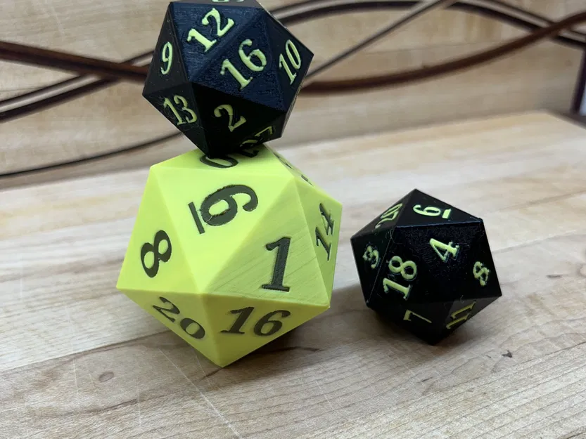 Xúc xắc 20 mặt D20 cho in màu đa sắc - Image 1