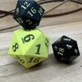 Xúc xắc 20 mặt D20 cho in màu đa sắc - Thumbnail 1