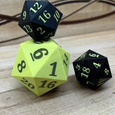 Xúc xắc 20 mặt D20 cho in màu đa sắc