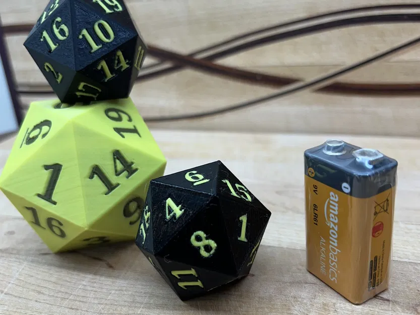 Xúc xắc 20 mặt D20 cho in màu đa sắc - Image 2