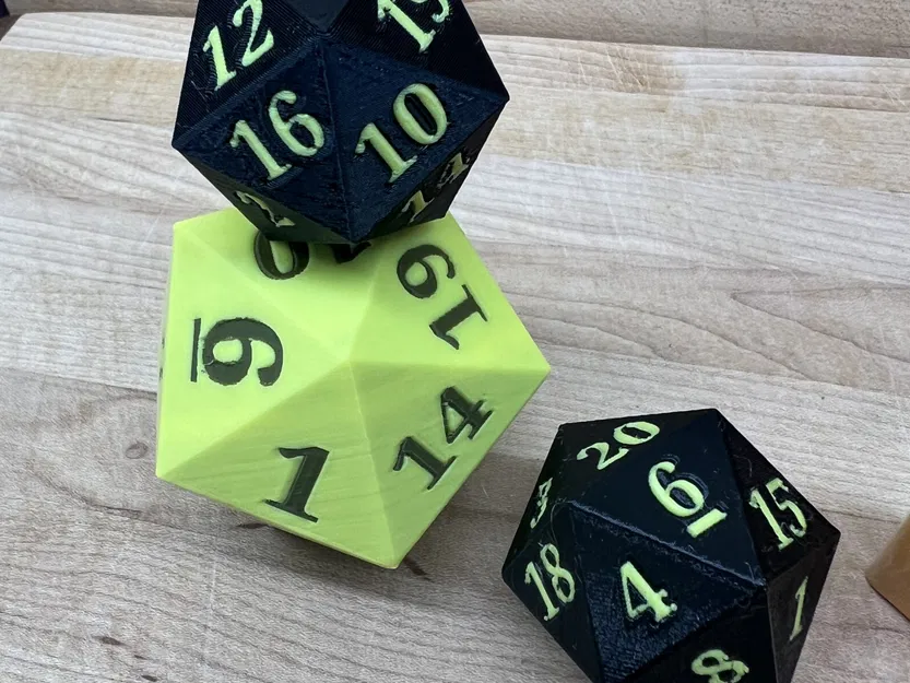 Xúc xắc 20 mặt D20 cho in màu đa sắc - Image 3