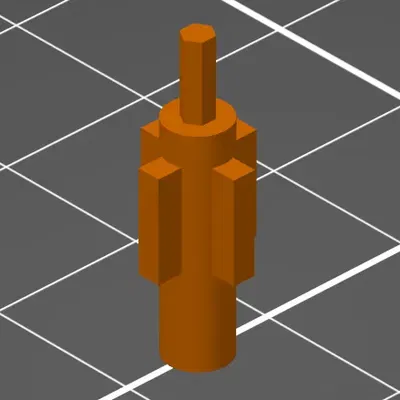 Mô hình thay thế nút xoay remote TV LG MR23GN Magic