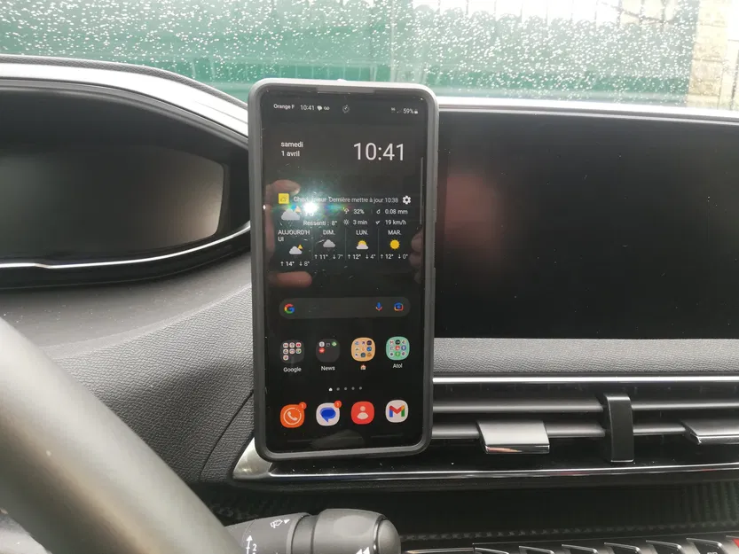 Giá đỡ điện thoại nam châm cho xe Peugeot 3008 2022 - Image 1