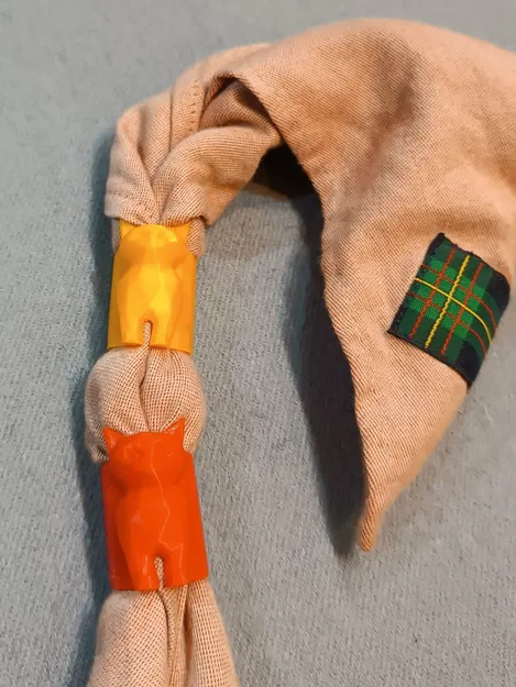 Khăn quàng cổ cho hải quân thiếu niên hình mèo lowpoly - Image 4