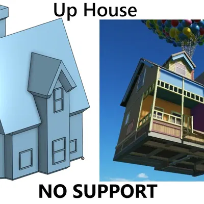 Nhà bay từ phim Up của Pixar không cần hỗ trợ in