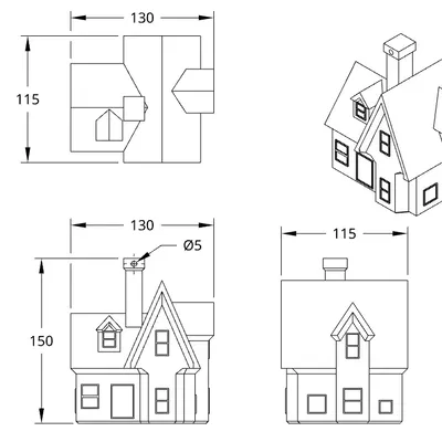Nhà bay từ phim Up của Pixar không cần hỗ trợ in