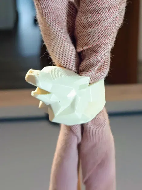 Đầu sói gào thét lowpoly cho khăn quàng cổ Cubscout - Image 3