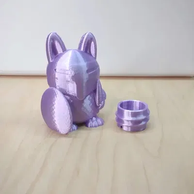 Thỏ Hiệp Sĩ với Mảnh Dưới Có Thể Gỡ Ra